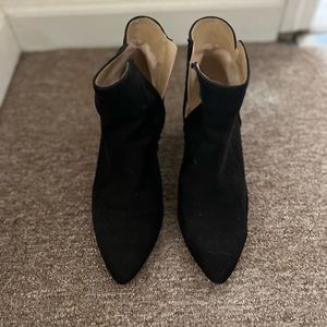 Jessica Simpson black suede booties